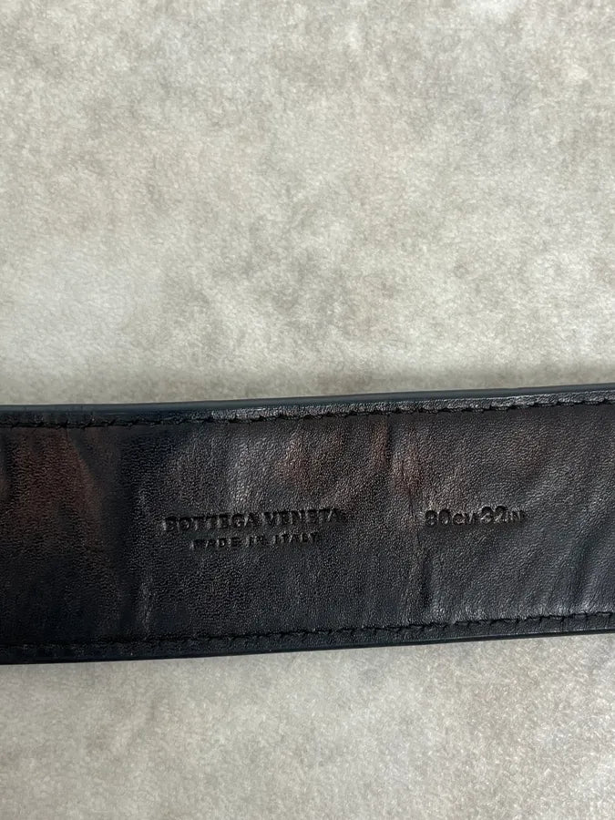 Bottega Veneta Black Woven Leather Belt cxuSdDk 4