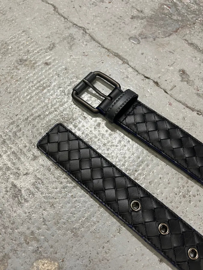 Bottega Veneta Black Woven Leather Belt gOGtcpW 4