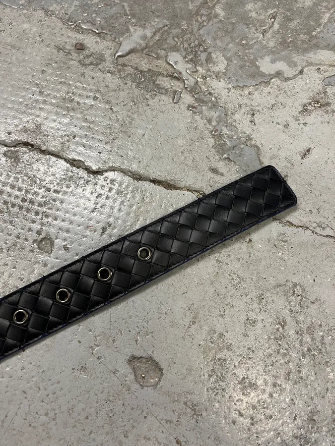 Bottega Veneta Black Woven Leather Belt gOGtcpW 6