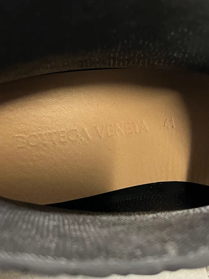 Bottega Veneta Black Woven Leather Boots wCOJeqL 9