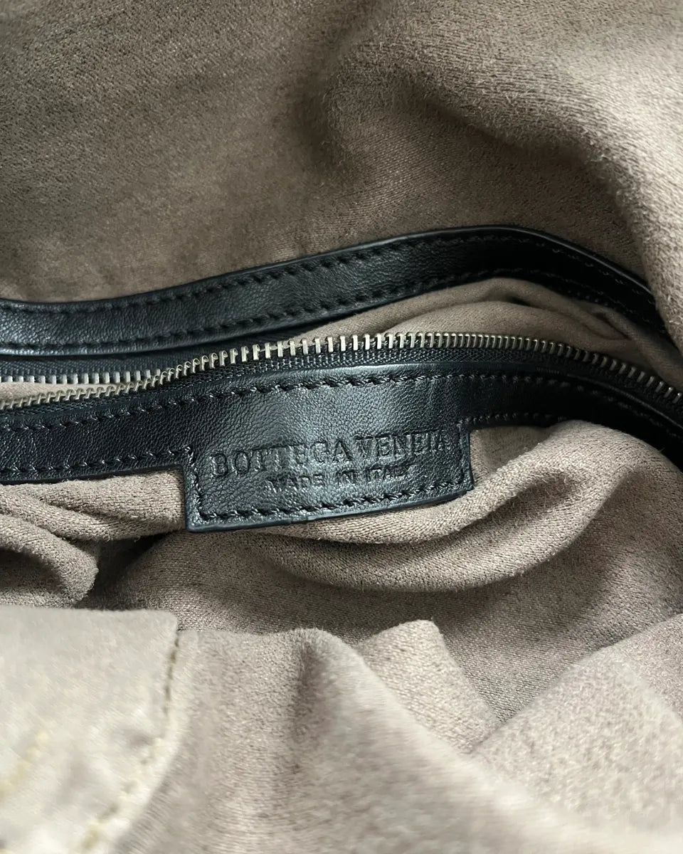 Bottega Veneta Black Woven Leather Handle Bag EGrGpDB 8