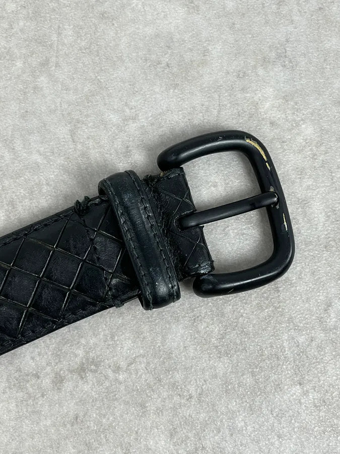 Bottega Veneta Black Woven Leather Premium Belt AiBYpwm 4