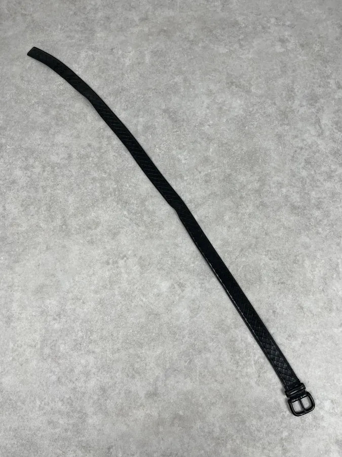 Bottega Veneta Black Woven Leather Premium Belt AiBYpwm 5