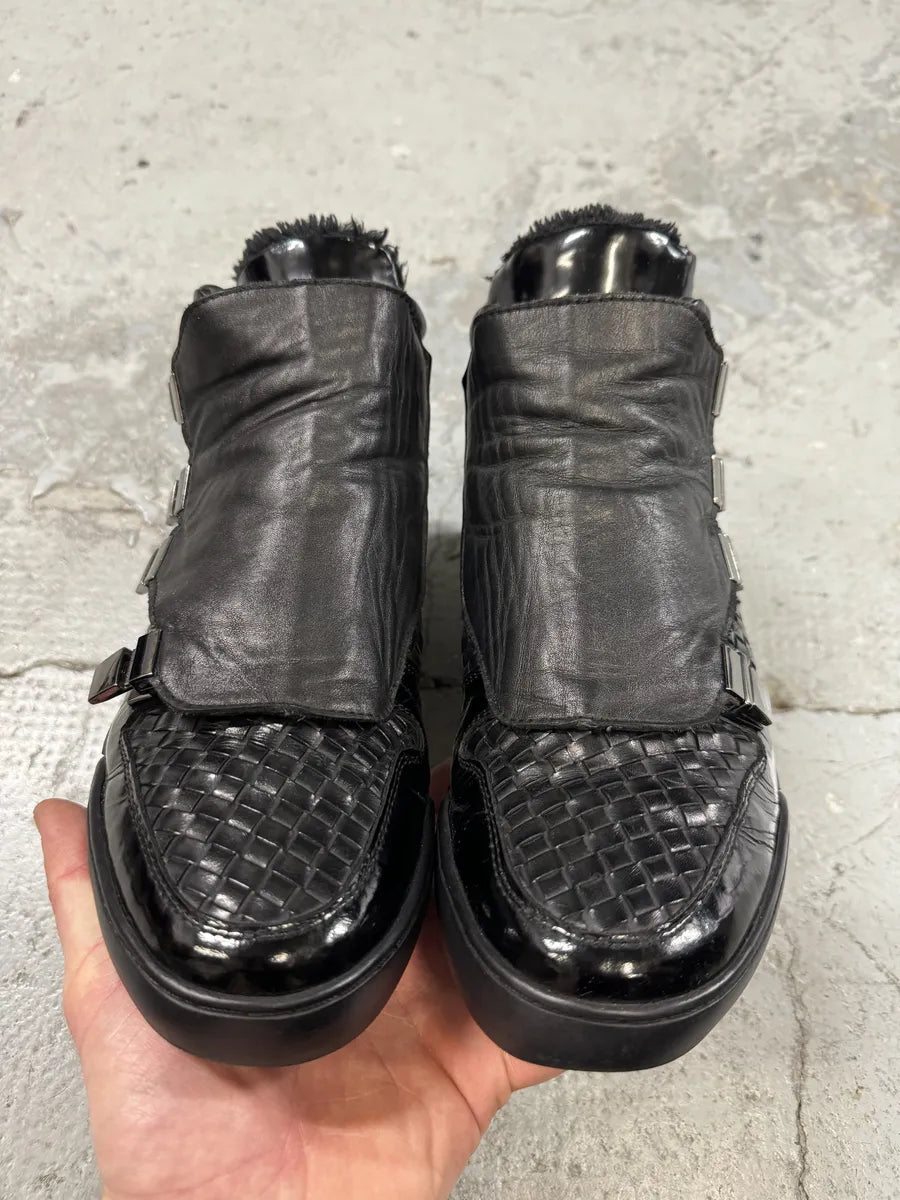 Bottega Veneta Black Woven Sneakers skcDovD 1