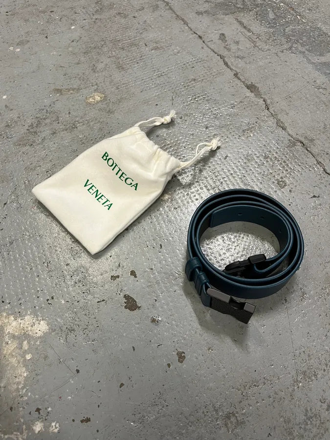 Bottega Veneta Blue Leather Tactical Belt DLyruTs 1
