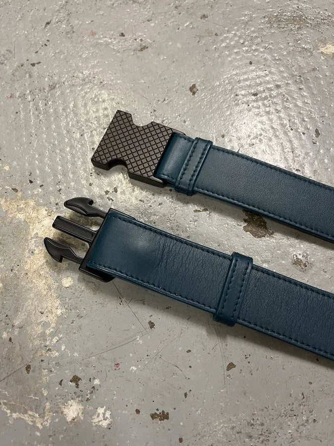 Bottega Veneta Blue Leather Tactical Belt DLyruTs 3