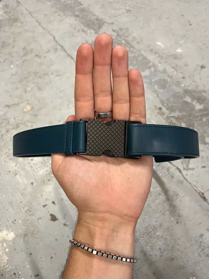Bottega Veneta Blue Leather Tactical Belt DLyruTs 4