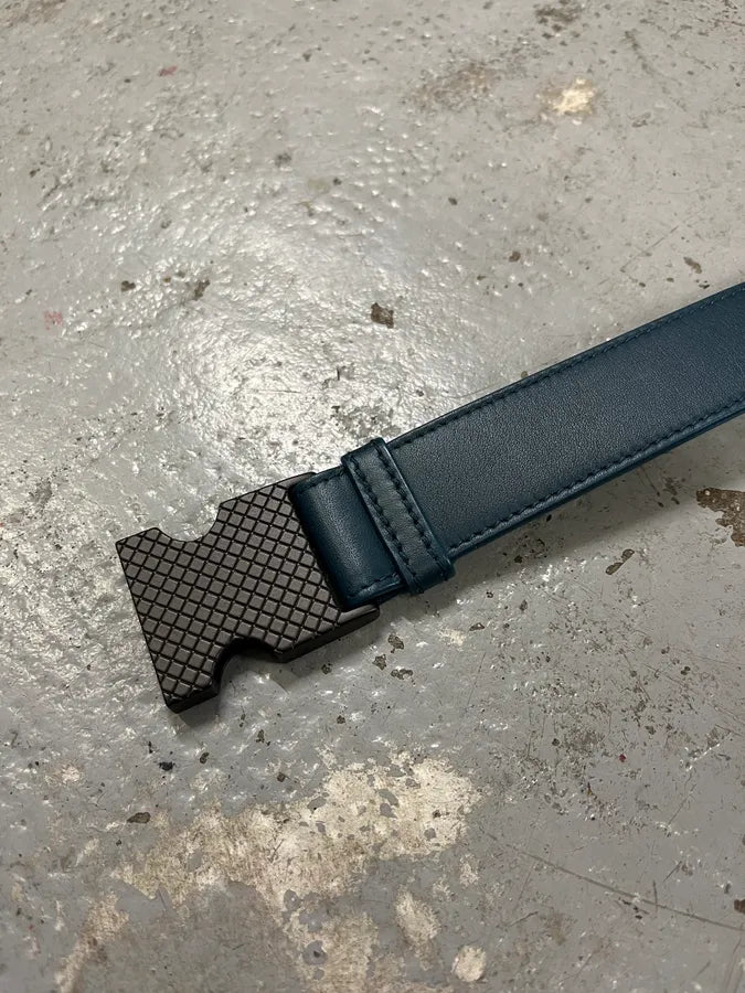 Bottega Veneta Blue Leather Tactical Belt DLyruTs 5