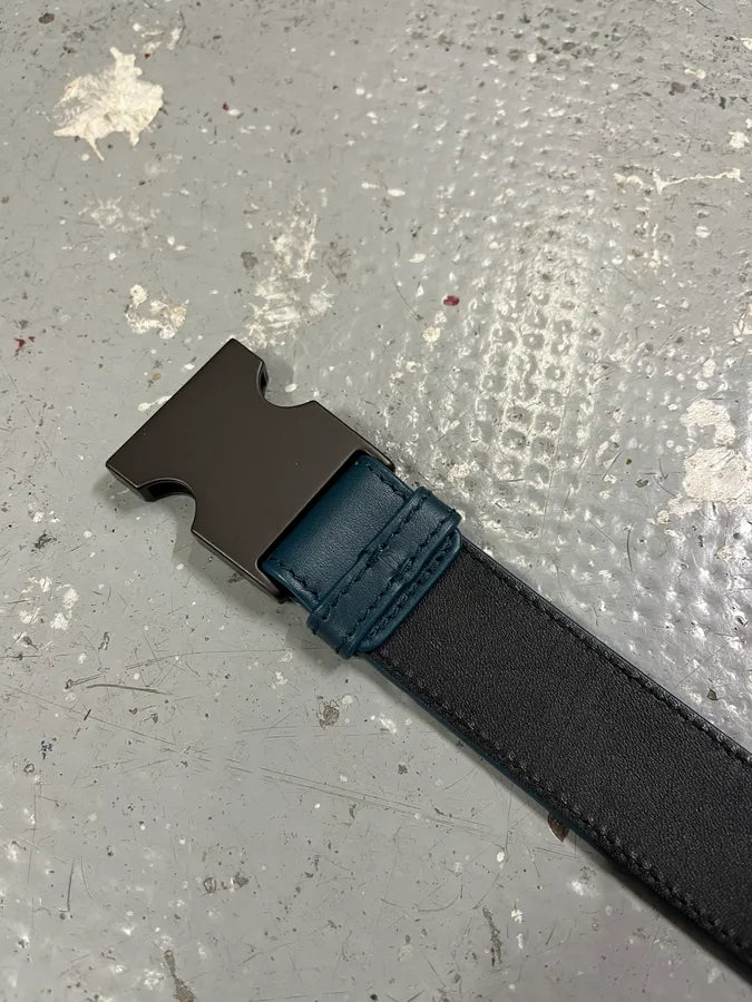 Bottega Veneta Blue Leather Tactical Belt DLyruTs 9