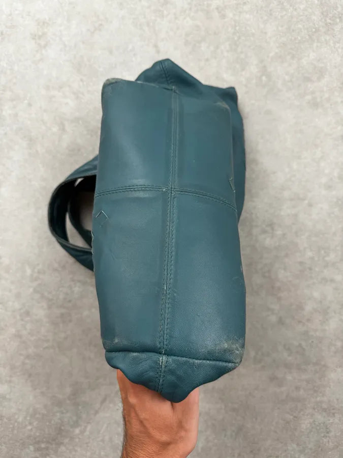 2000s Bottega Veneta Blue Washed Intrecciato Tote Bag KBlSvxp 8