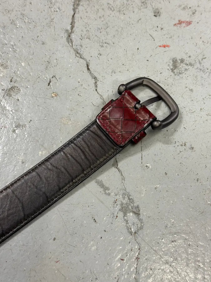 Bottega Veneta Bordeaux Leather Belt KgtPtrh 5