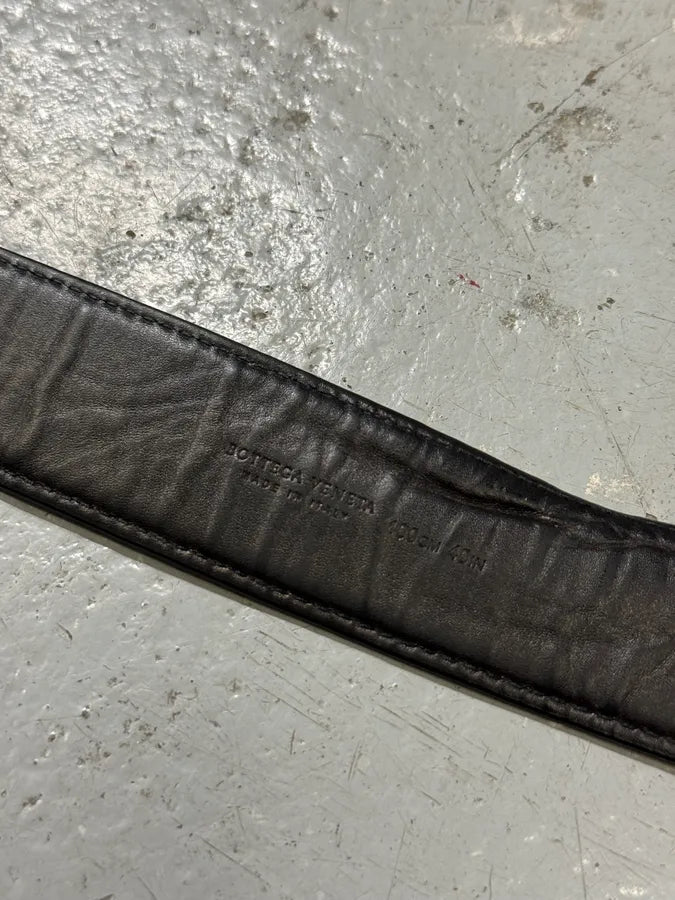 Bottega Veneta Bordeaux Leather Belt KgtPtrh 6