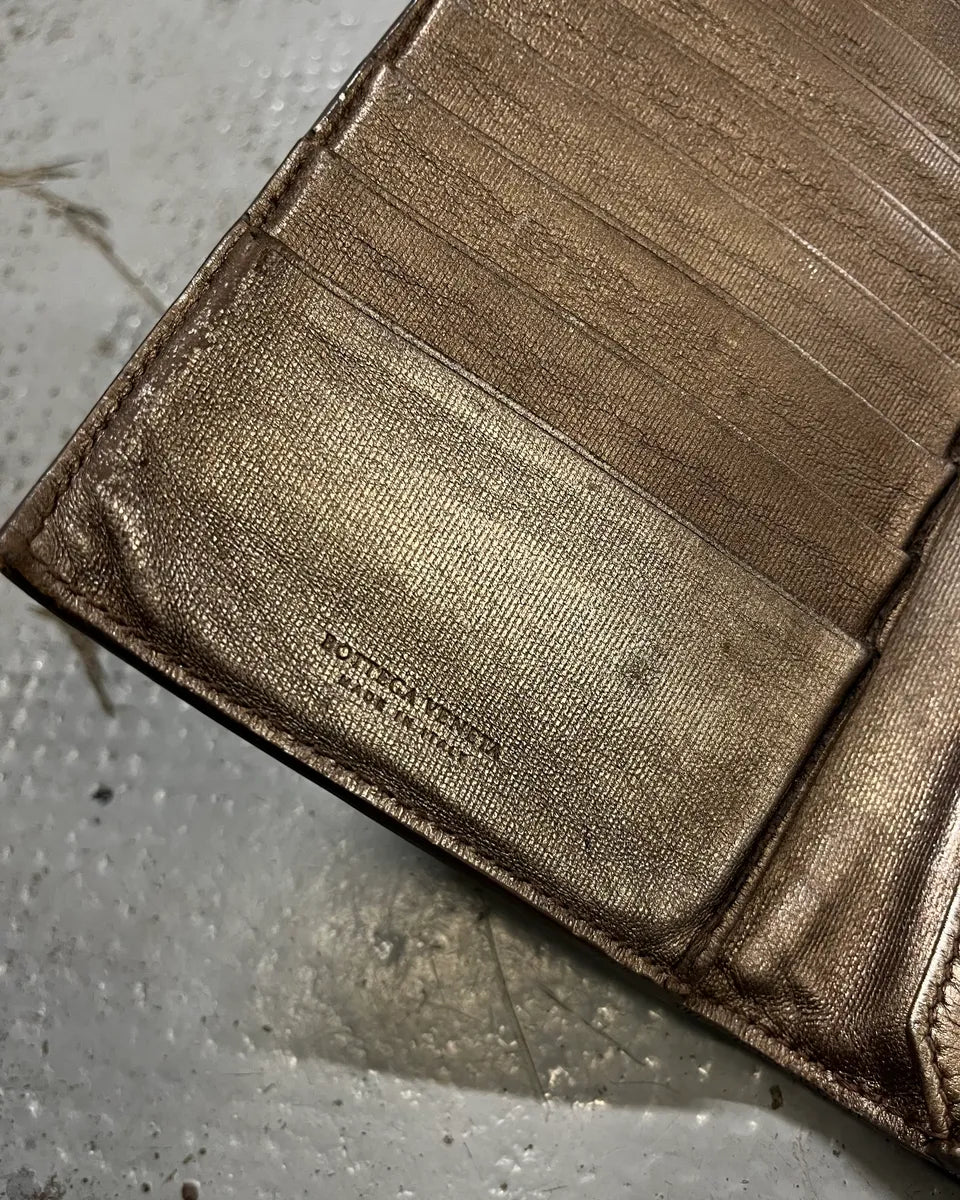 Bottega Veneta Bronze Leather Intrecciato Wallet UeiUpPr 4