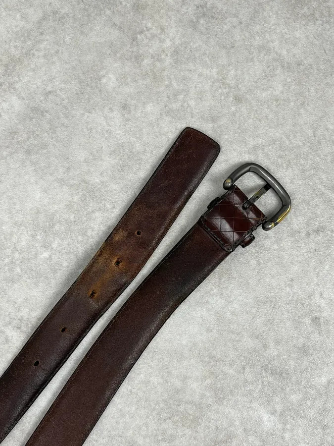 Bottega Veneta Brown Intrecciato Woven Leather Belt  ePWhKal 4