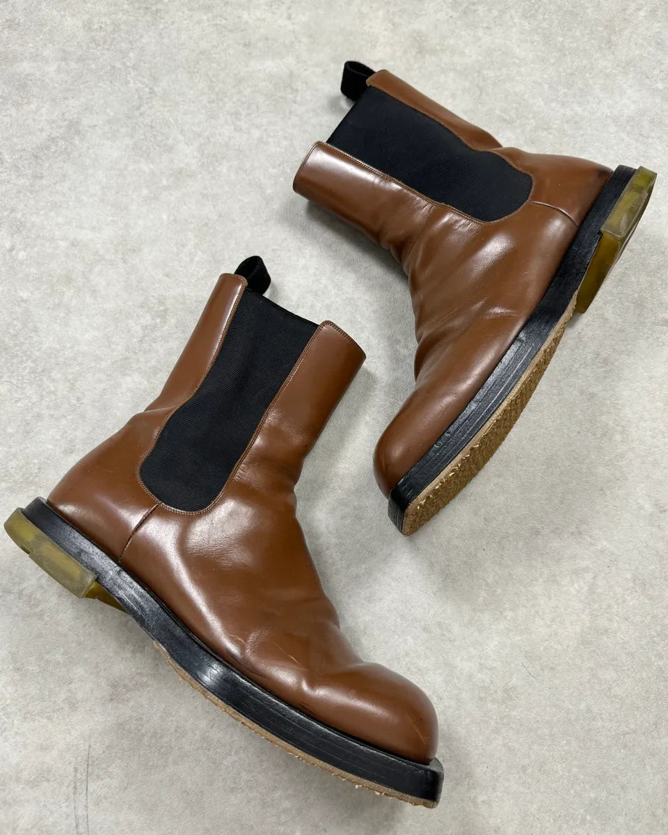 Bottega Veneta Brown Leather Boots OgJhDQZ 1