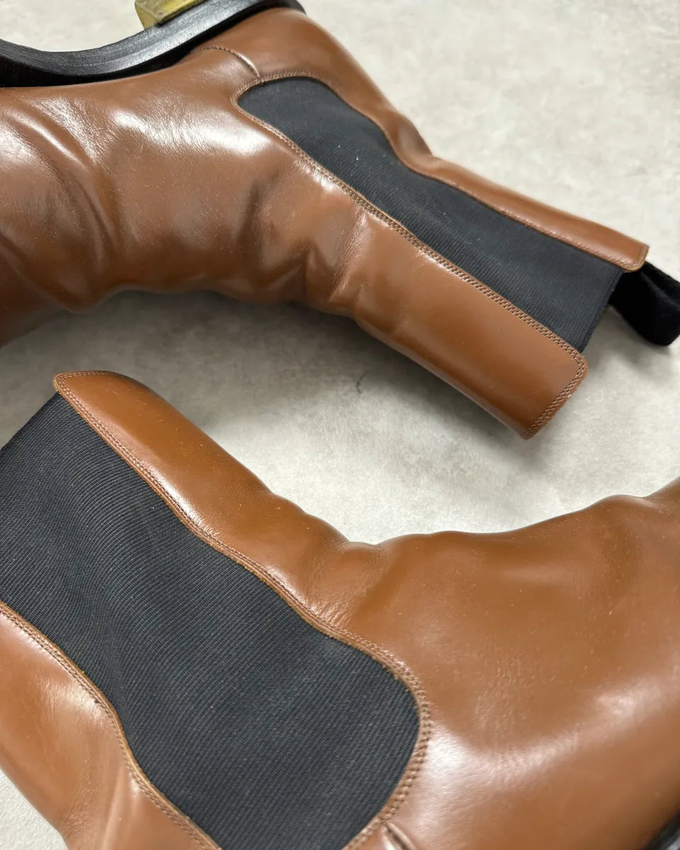 Bottega Veneta Brown Leather Boots OgJhDQZ 3