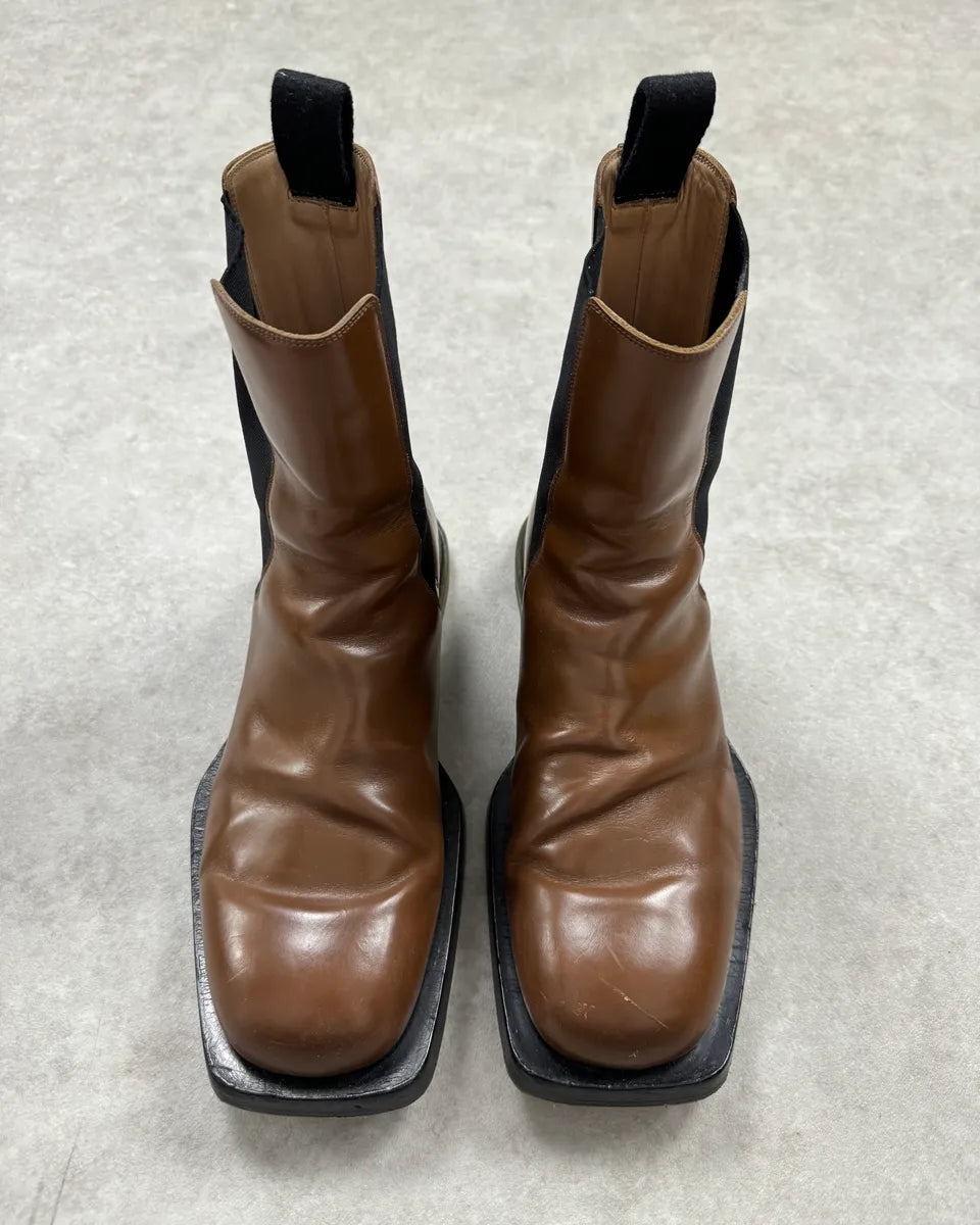 Bottega Veneta Brown Leather Boots OgJhDQZ 5