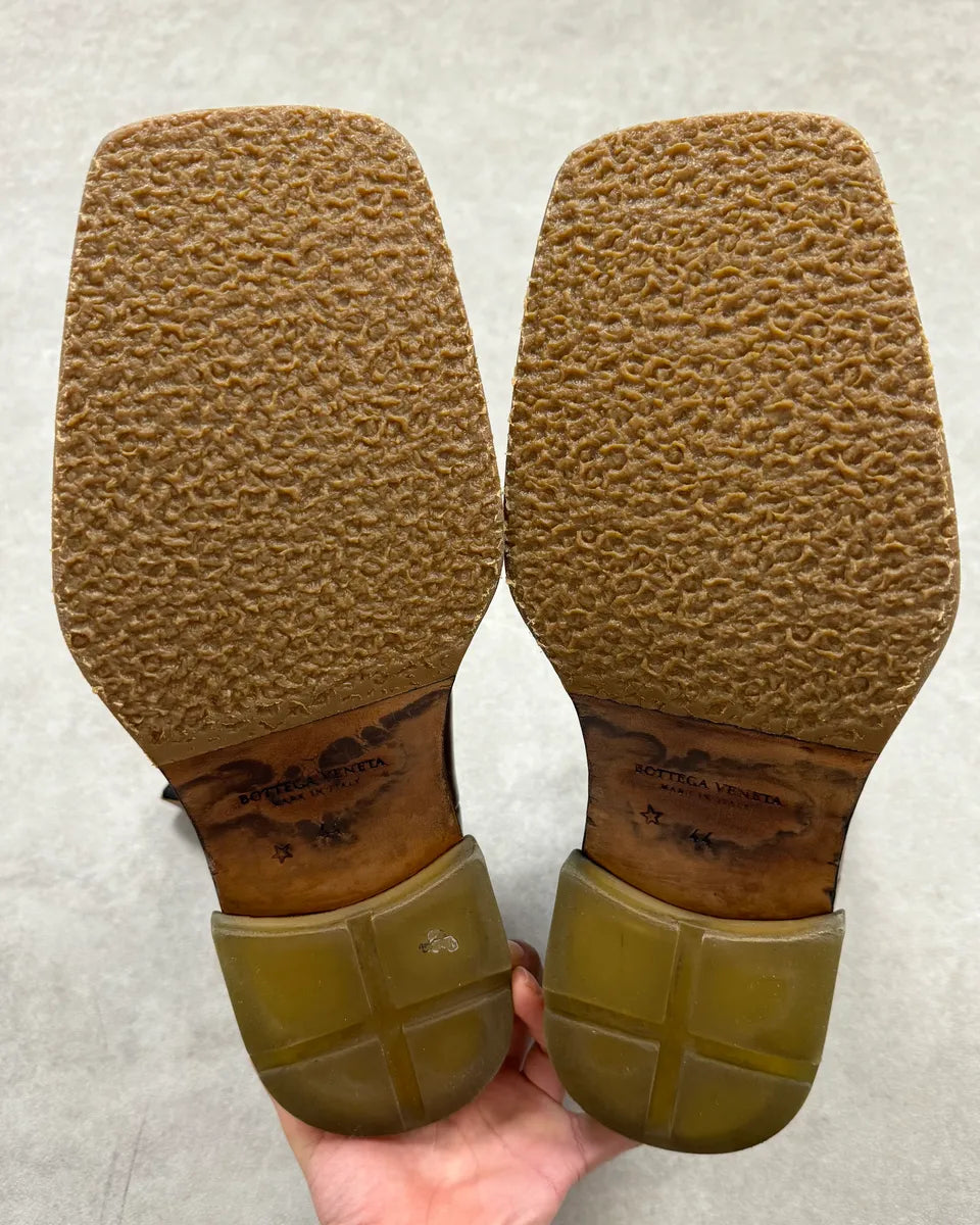 Bottega Veneta Brown Leather Boots OgJhDQZ 7