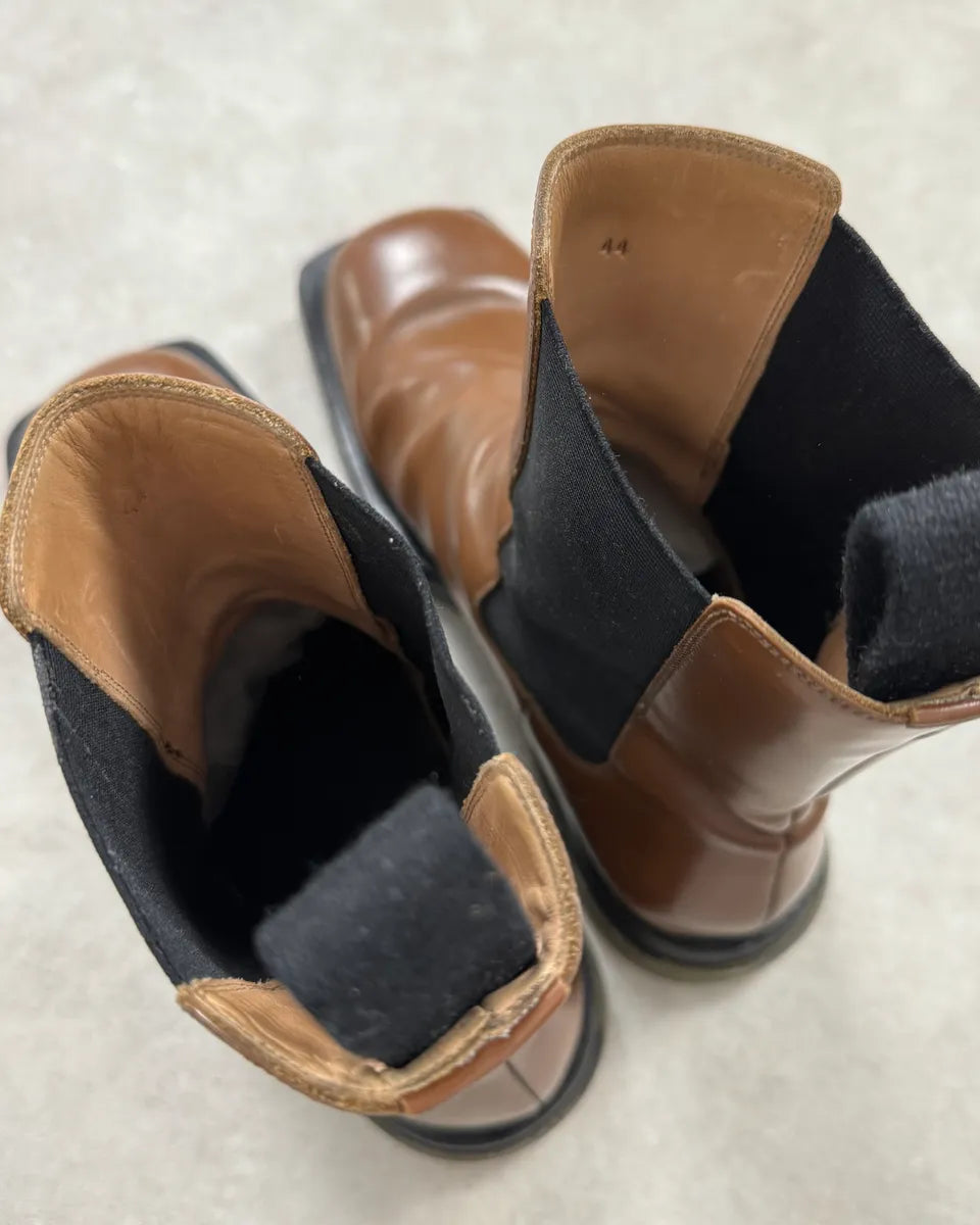 Bottega Veneta Brown Leather Boots OgJhDQZ 8