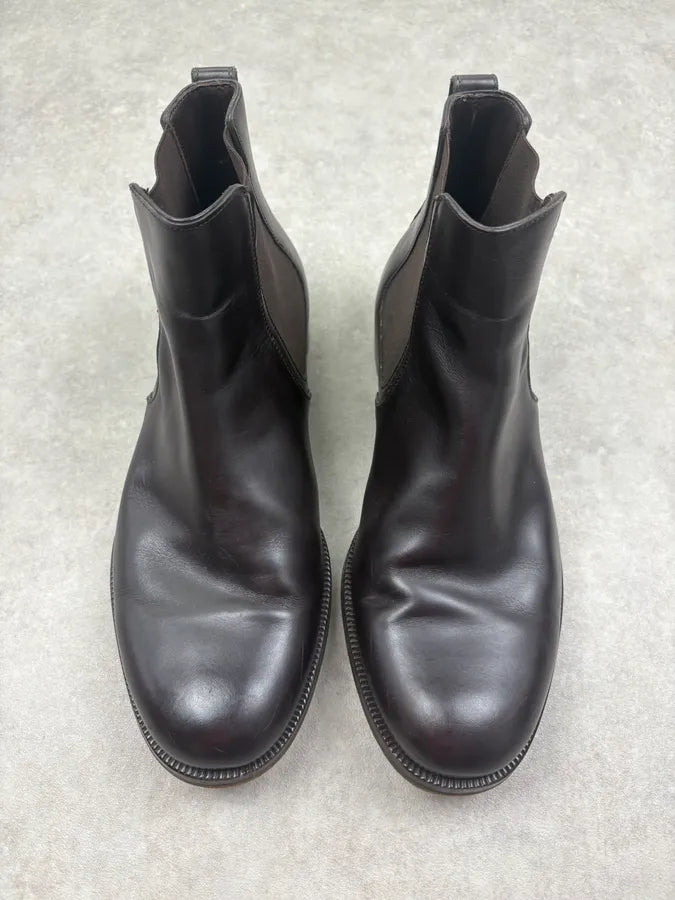 Bottega Veneta Brown Leather Chelsea Boots mFWsJKm 1