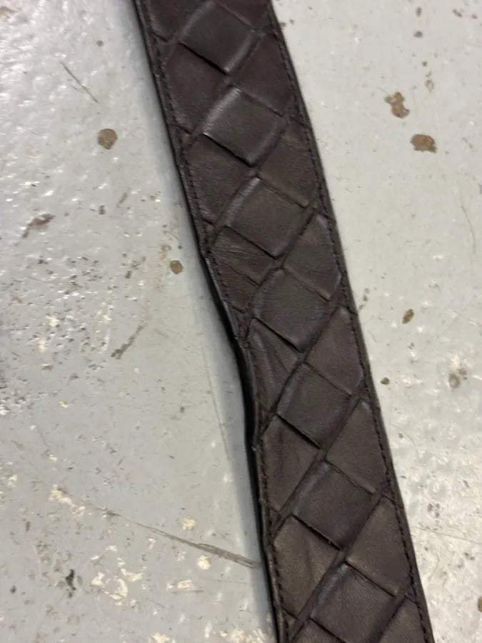 Bottega Veneta Brown Leather Intrecciato Belt rsYjOFQ 6