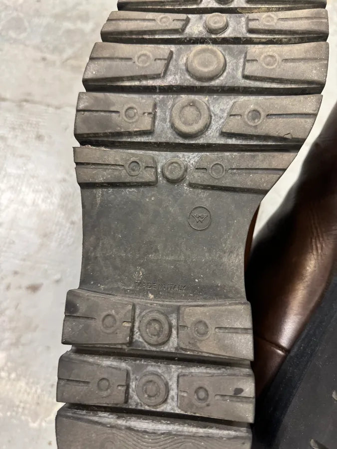 Bottega Veneta Brown Leather Lug Boots (44eu/us10) cLKUrGz 7