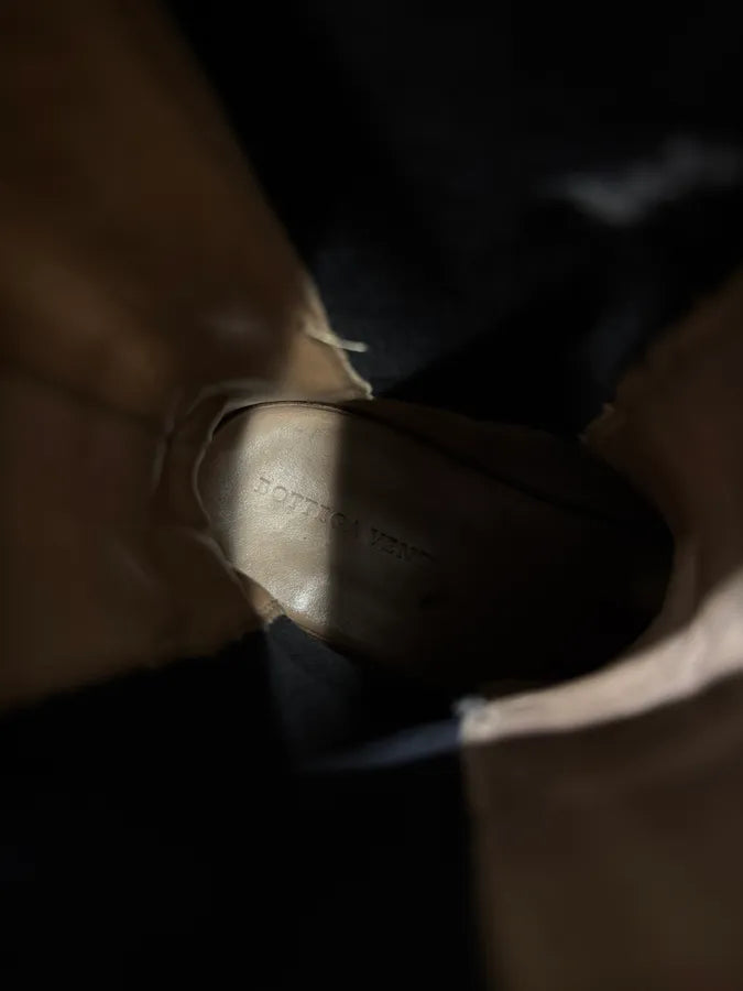 Bottega Veneta Brown Leather Lug Boots (44eu/us10) cLKUrGz 8