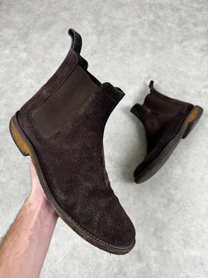 Bottega Veneta Brown Suede Leather Boots rvgKTNR 0
