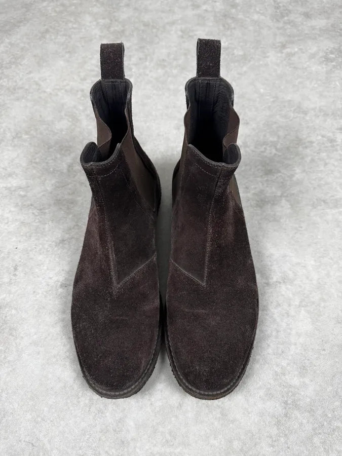 Bottega Veneta Brown Suede Leather Boots rvgKTNR 1