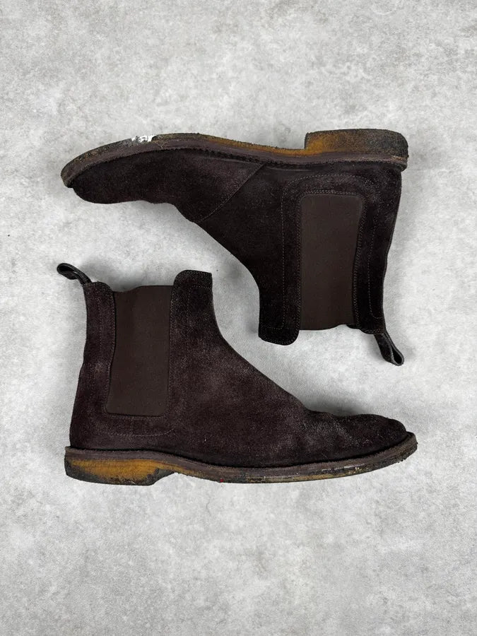 Bottega Veneta Brown Suede Leather Boots rvgKTNR 2