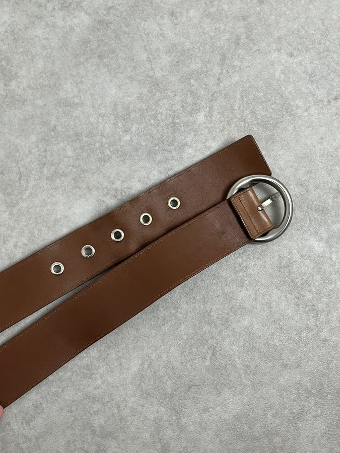 Bottega Veneta Brown Woven Leather Belt UiuGSxf 2