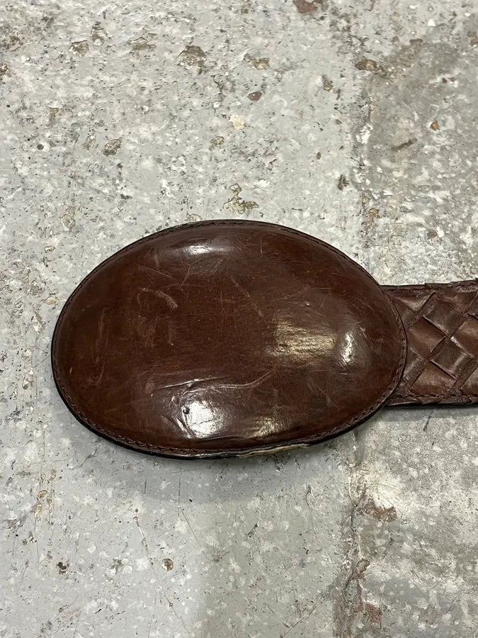 Bottega Veneta Brown Woven Leather Belt XsAnHWT 5