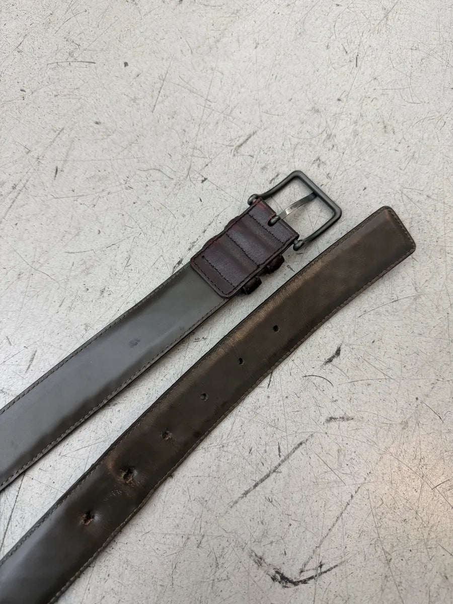 Bottega Veneta Brown Woven Leather Belt WvVHuQL 7