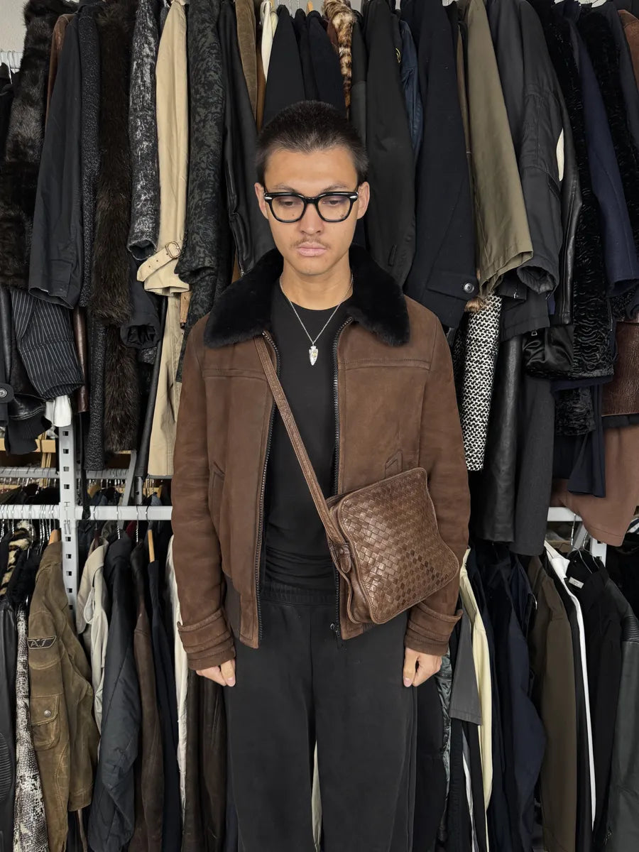 Bottega Veneta Brown Woven Leather Shoulder Bag sGJclVg 3