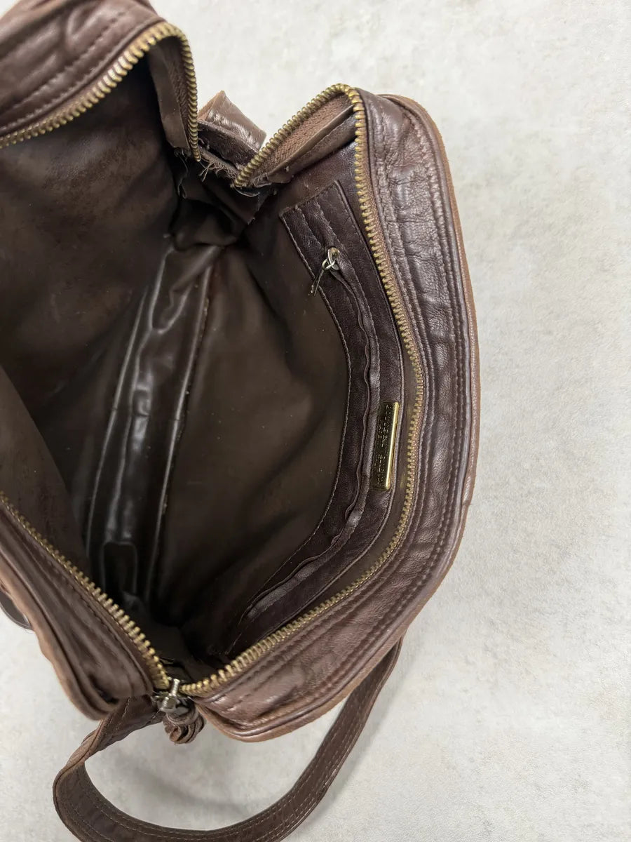 Bottega Veneta Brown Woven Leather Shoulder Bag sGJclVg 7