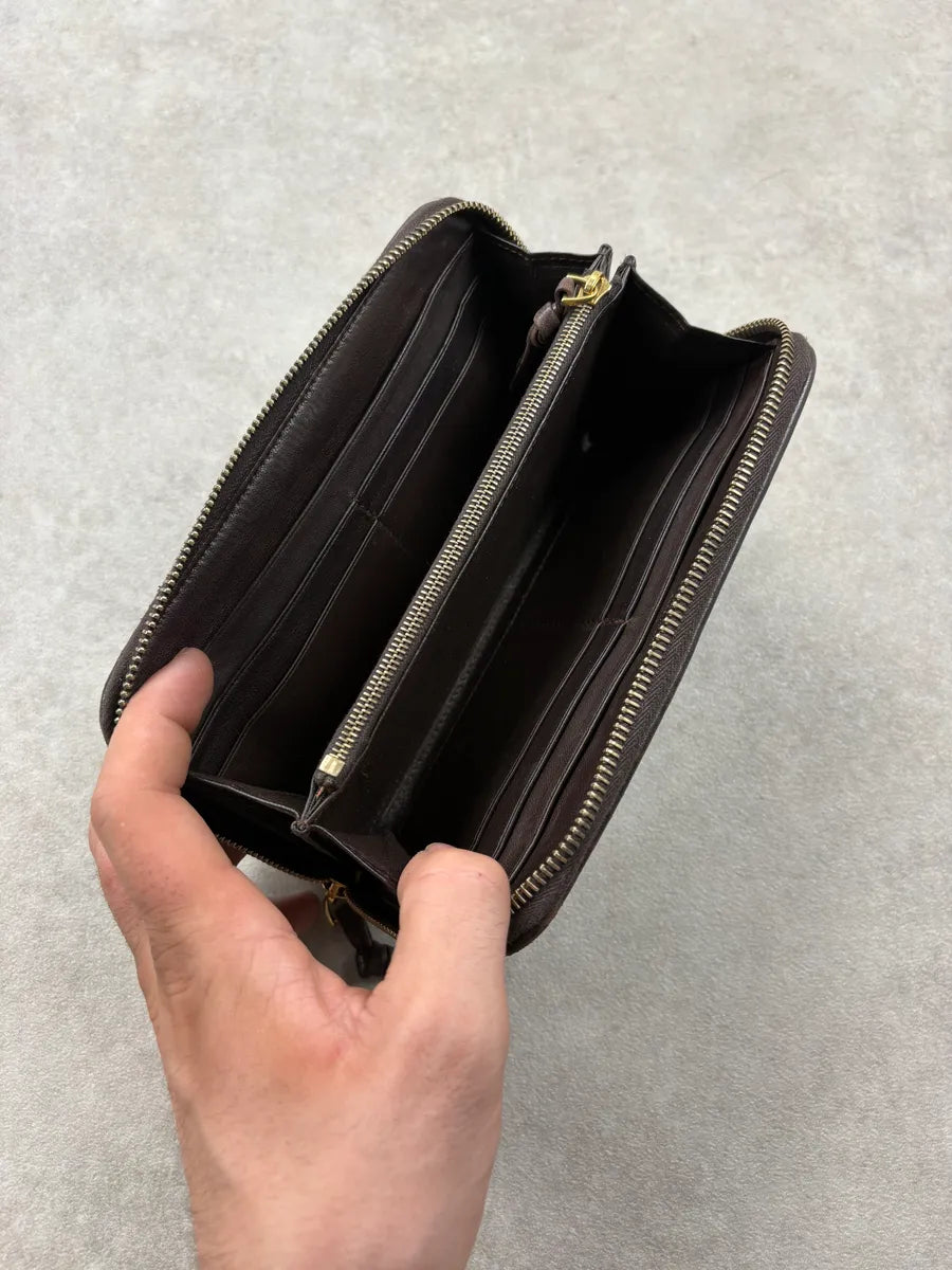 Bottega Veneta Brown Woven Leather Wallet kJMsSxo 5
