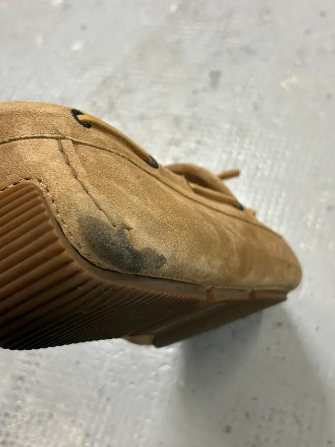 Bottega Veneta Camel Suede Intrecciato Woven Loafers Shoes ZccIRxH 9