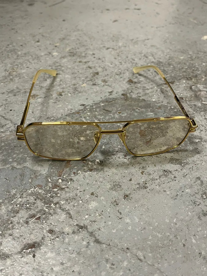 Bottega Veneta Golden Metal Aviator Sunglasses eObgsLy 4