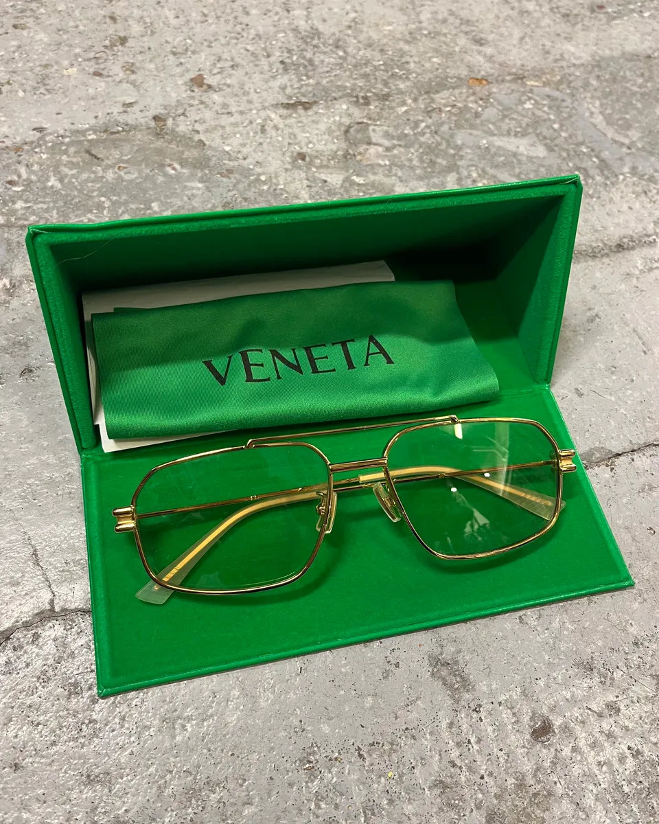 Bottega Veneta Golden Metal Aviator Sunglasses eObgsLy 0