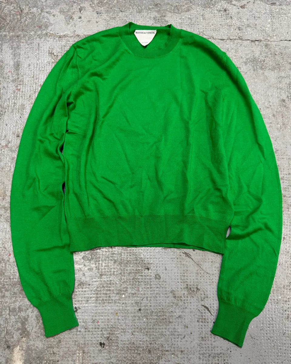 Bottega Veneta Green Uniform Sweater (M) jbNLAJT 0