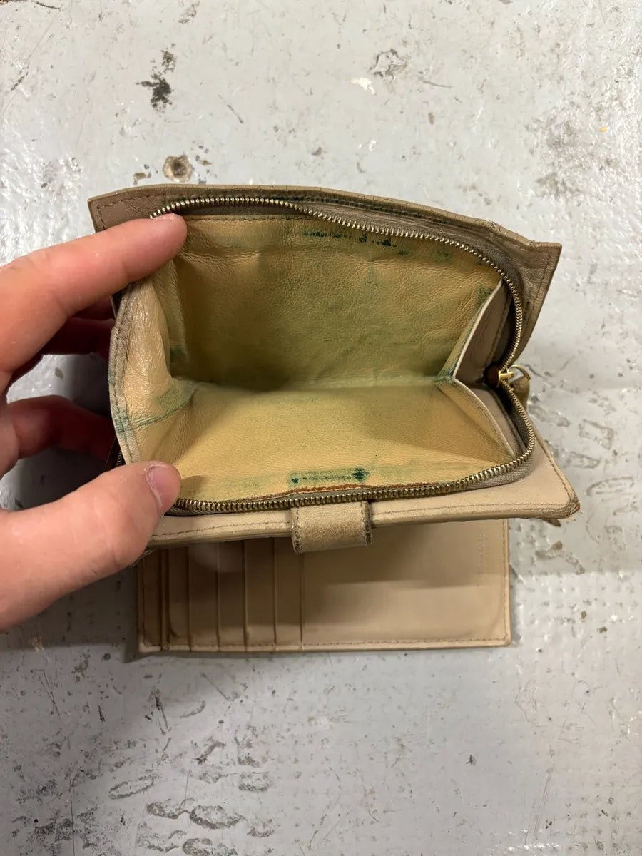 Bottega Veneta Intrecciato Beige Woven Leather Wallet doQppxy 3