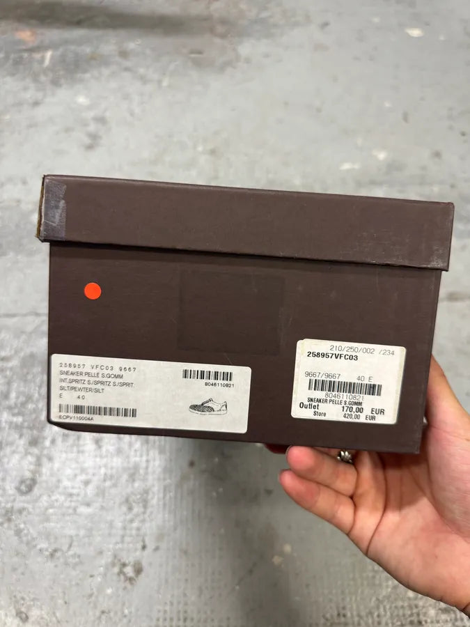 Bottega Veneta Intrecciato Woven Suede Beige Leather Low Sneakers (40eu/us7) KbIApHv 6