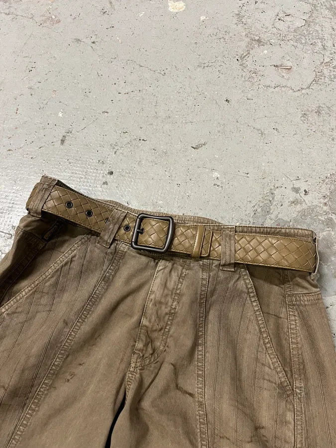 Bottega Veneta Leather Embossed Belt (OS) ymULVGc 1