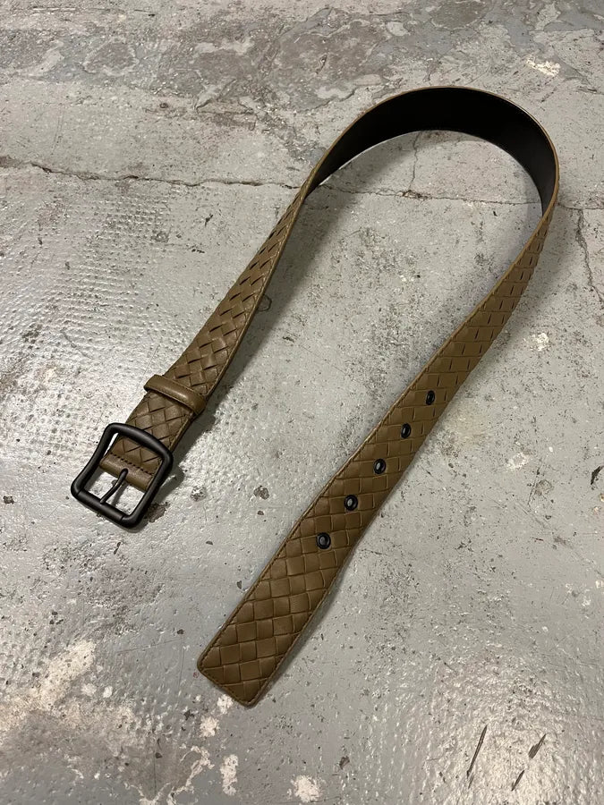 Bottega Veneta Leather Embossed Belt (OS) ymULVGc 3