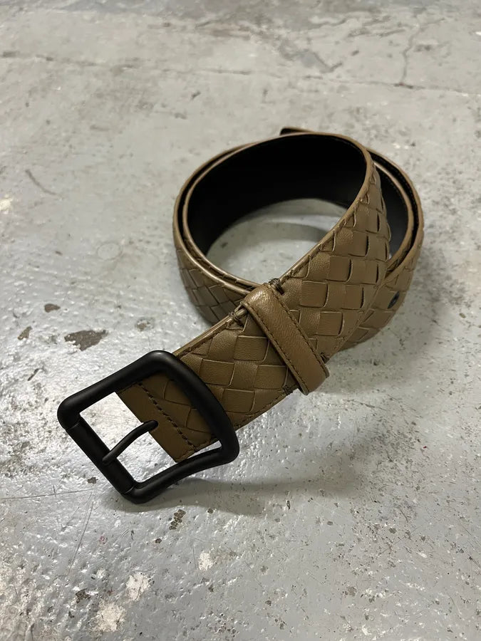 Bottega Veneta Leather Embossed Belt (OS) ymULVGc 4