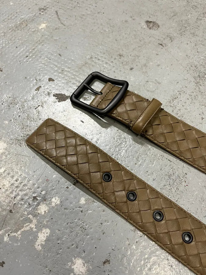 Bottega Veneta Leather Embossed Belt (OS) ymULVGc 5