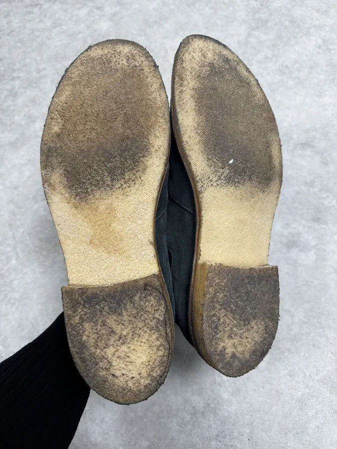 Bottega Veneta Clear Faded Black Suede Chelsea Boots snIzyQP 6