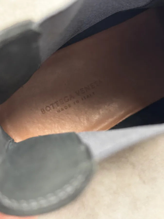 Bottega Veneta Clear Faded Black Suede Chelsea Boots snIzyQP 8