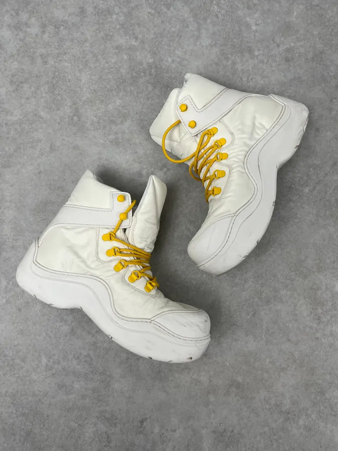 Bottega Veneta Puddle White Hybrid Boots rVmIuhV 2