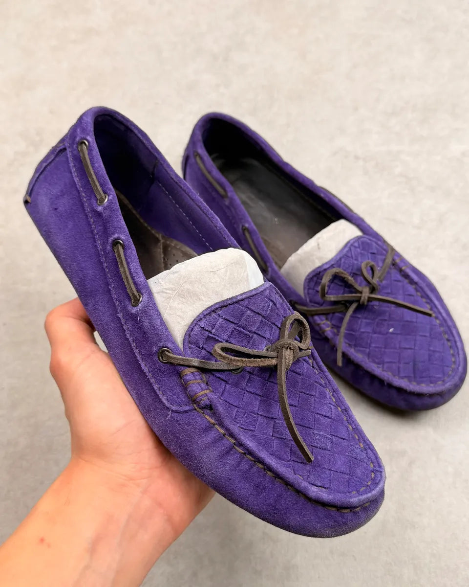 Bottega Veneta Purple Suede Loafers LxUJwwF 0